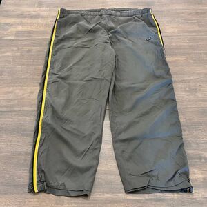 Old Navy Mens Essential Striped Windbreaker Track Pants Joggers Gray Size XL Y2K